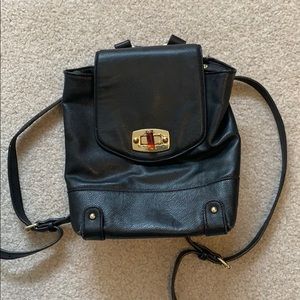 Black Backpack Purse